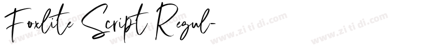 Foxlite Script Regul字体转换 Foxlite Script Regul字体转换